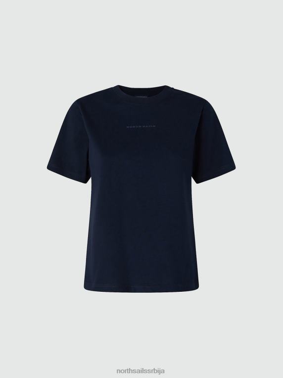 мајица са штампаним словима Морнарско плаво одећу Жене PDV4J1401 North Sails