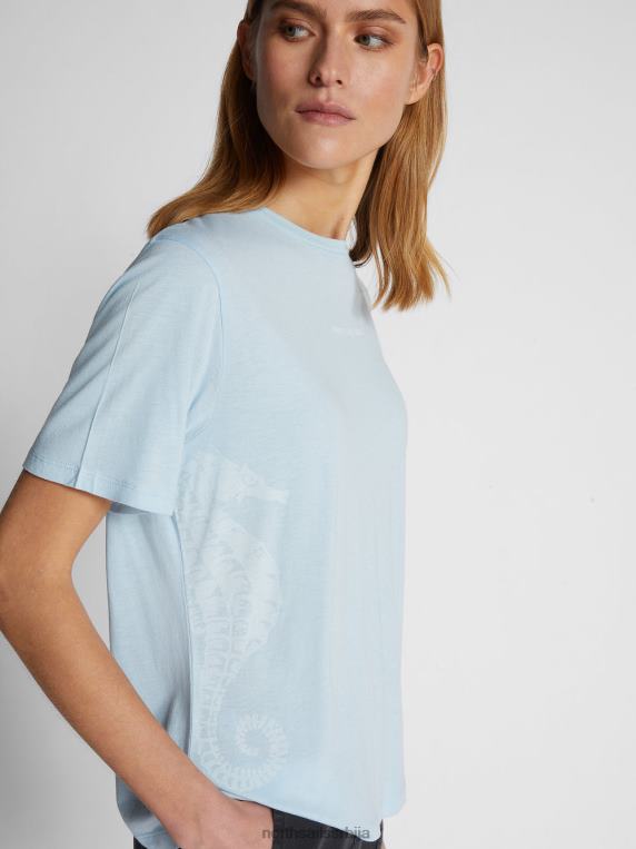 ослободите морску мајицу хладно плаво одећу Жене PDV4J1466 North Sails