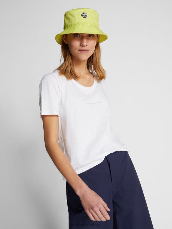 мајица од органског дреса бео одећу Жене PDV4J1534 North Sails