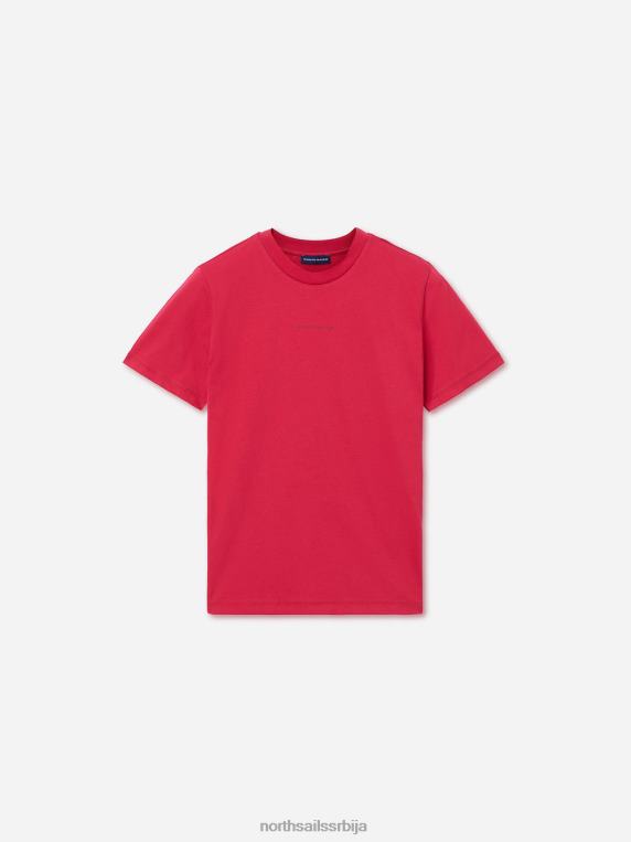 мајица од органског памука персијска црвена одећу Жене PDV4J1546 North Sails