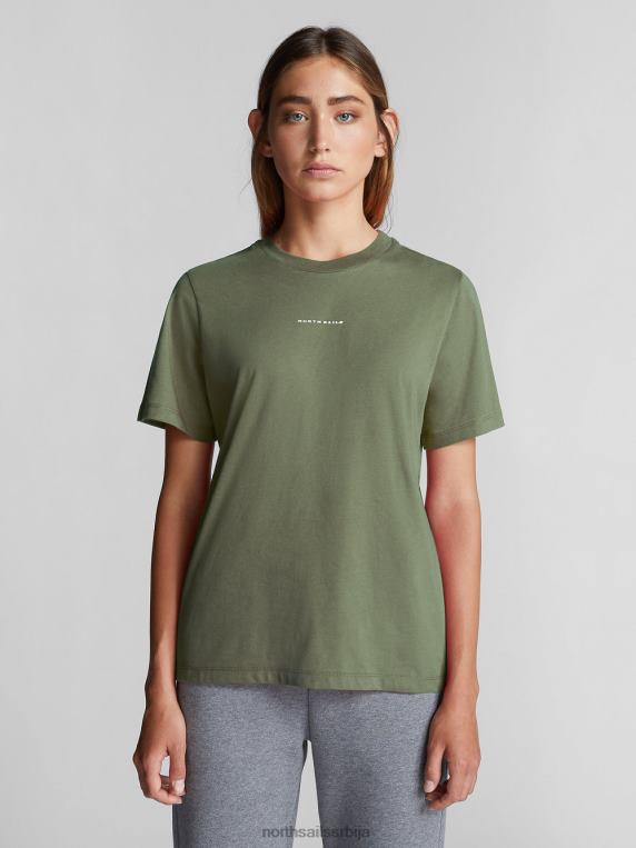 мајица од органског памука зеленило мора одећу Жене PDV4J1547 North Sails