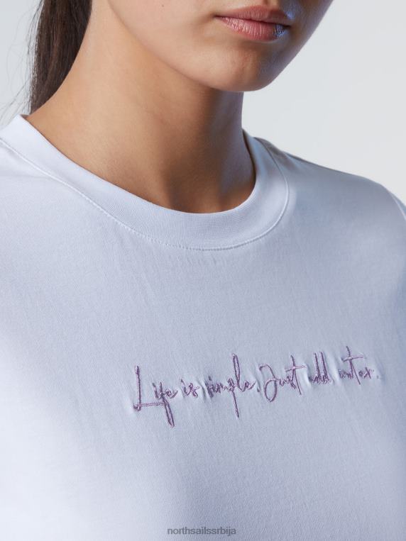 мајица са везом бео одећу Жене PDV4J550 North Sails