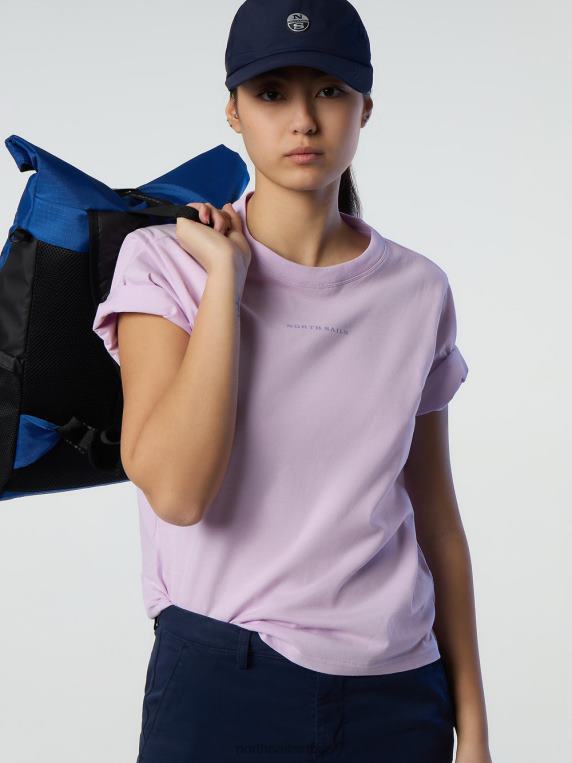 мајица од органског памука јоргован цвет одећу Жене PDV4J555 North Sails