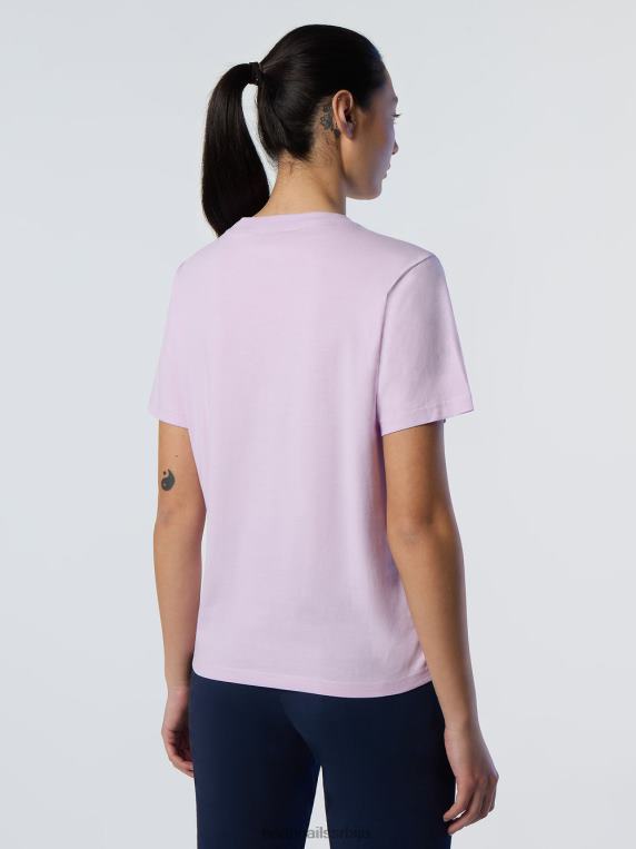 мајица од органског памука јоргован цвет одећу Жене PDV4J555 North Sails