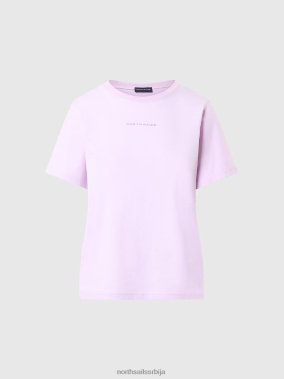 мајица од органског памука јоргован цвет одећу Жене PDV4J555 North Sails