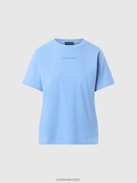 мајица од органског памука различка плава одећу Жене PDV4J556 North Sails
