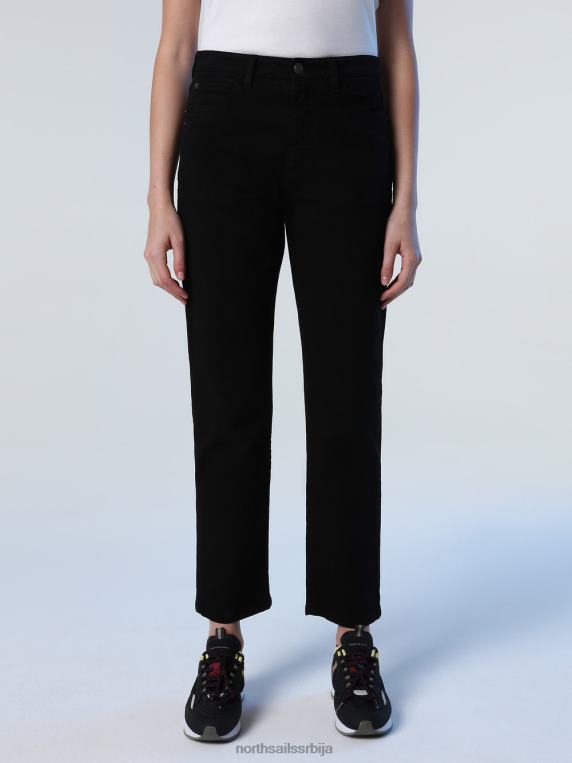 органске тексас фармерке црн одећу Жене PDV4J1374 North Sails