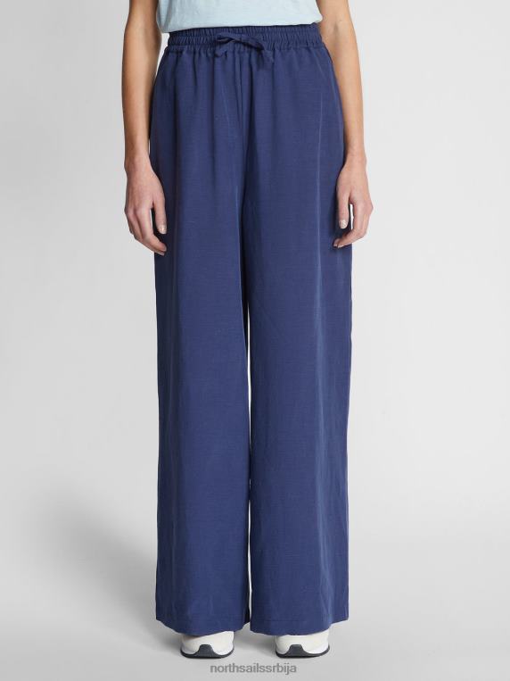 панталоне од органског платна поноћно плава одећу Жене PDV4J1500 North Sails