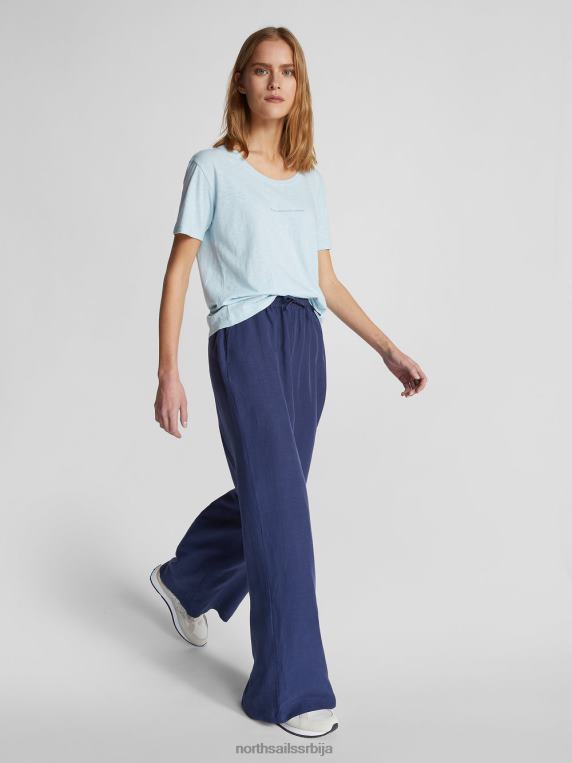 панталоне од органског платна поноћно плава одећу Жене PDV4J1500 North Sails