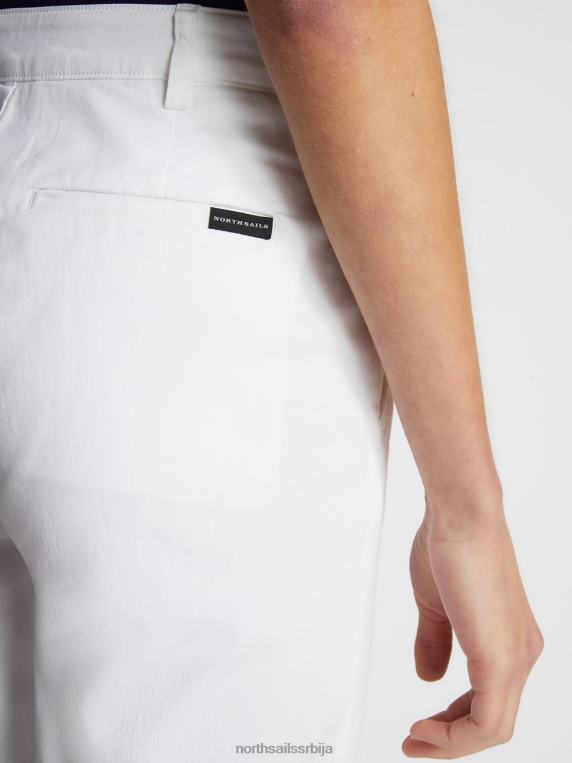 панталоне од габардина бео одећу Жене PDV4J1501 North Sails