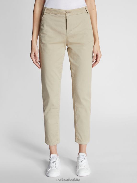 панталоне од габардина беж одећу Жене PDV4J1502 North Sails