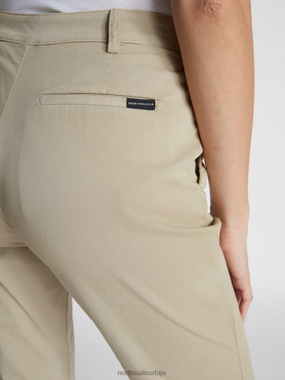 панталоне од габардина беж одећу Жене PDV4J1502 North Sails