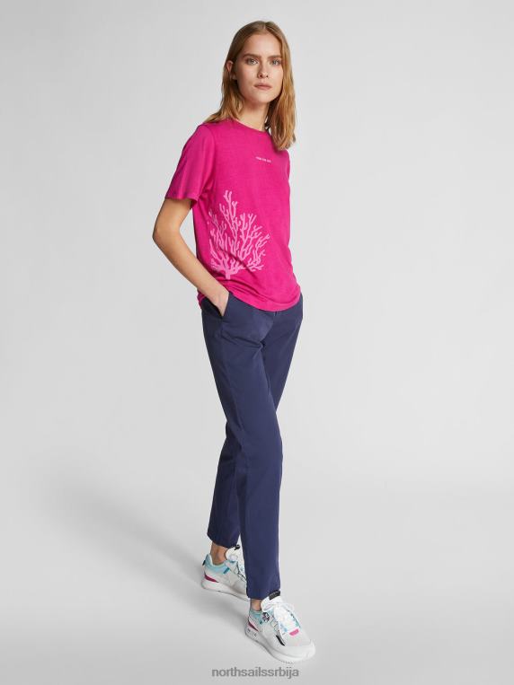 панталоне од габардина поноћно плава одећу Жене PDV4J1503 North Sails