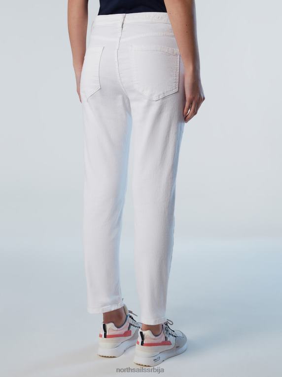 фармерке од органског памука бео одећу Жене PDV4J606 North Sails