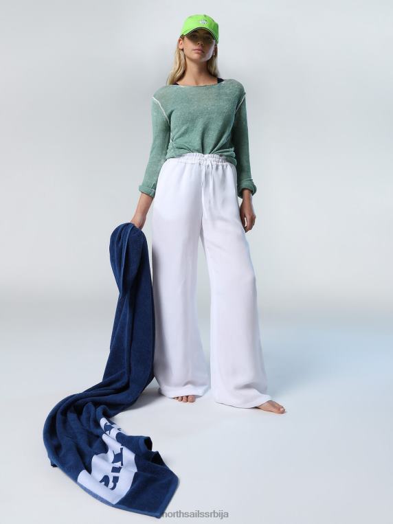 ланене и тенцел панталоне бео одећу Жене PDV4J608 North Sails