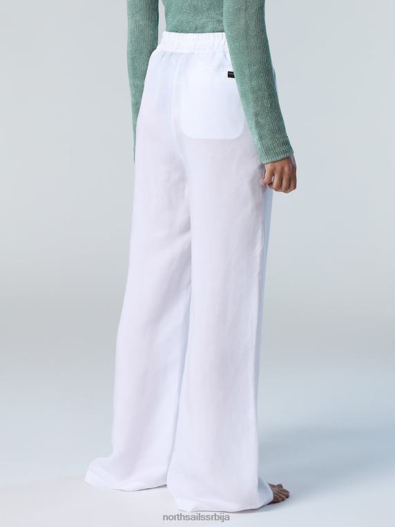 ланене и тенцел панталоне бео одећу Жене PDV4J608 North Sails