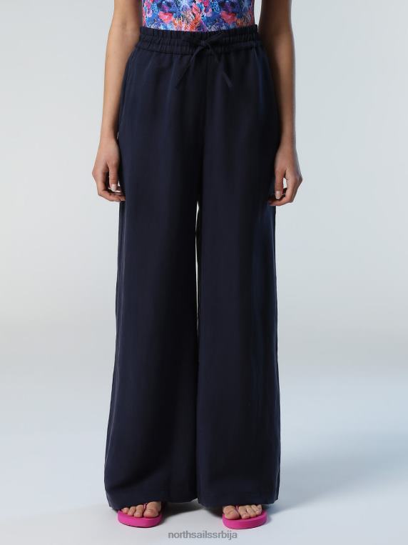 ланене и тенцел панталоне Морнарско плаво одећу Жене PDV4J609 North Sails
