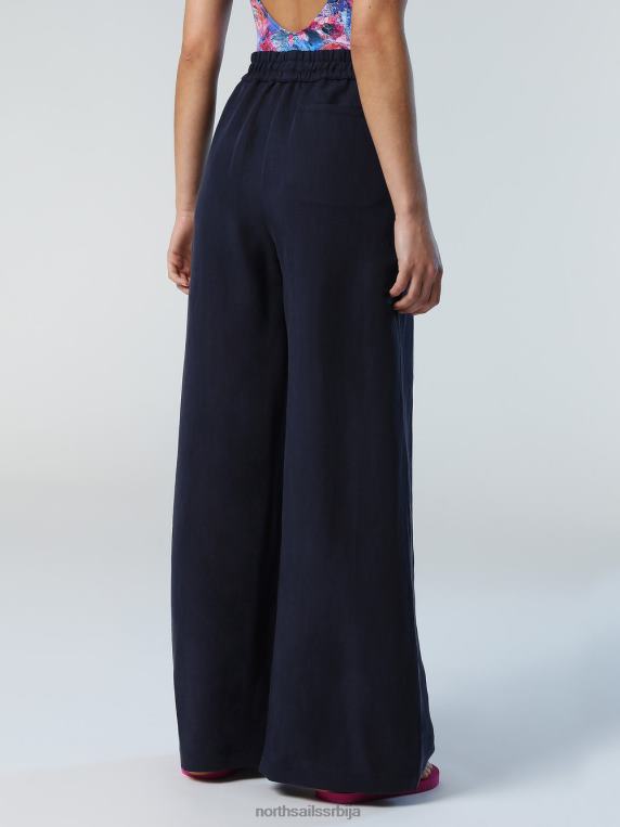 ланене и тенцел панталоне Морнарско плаво одећу Жене PDV4J609 North Sails