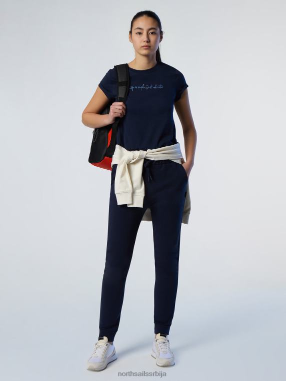 тренирке од органског памука Морнарско плаво одећу Жене PDV4J612 North Sails