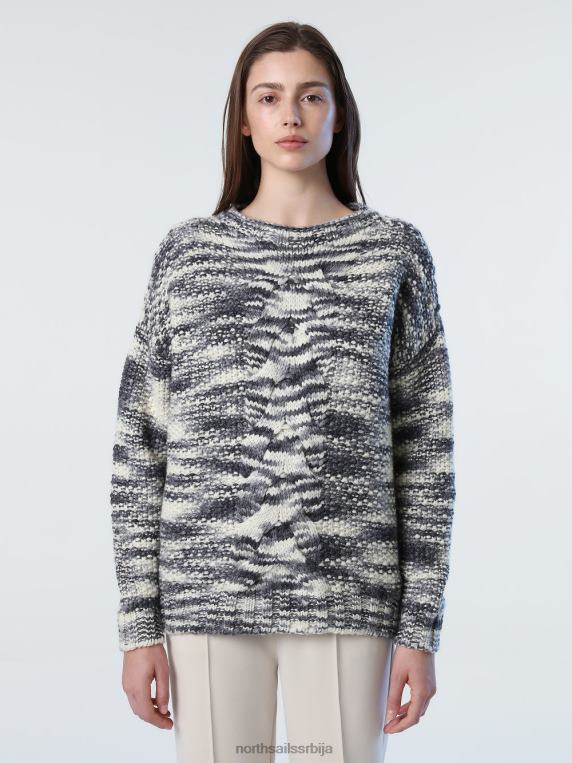 кабловски плетени џемпер комбинација 1 одећу Жене PDV4J1354 North Sails