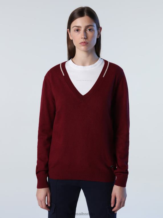 џемпер с в-изрезом комбинација 2 одећу Жене PDV4J1396 North Sails