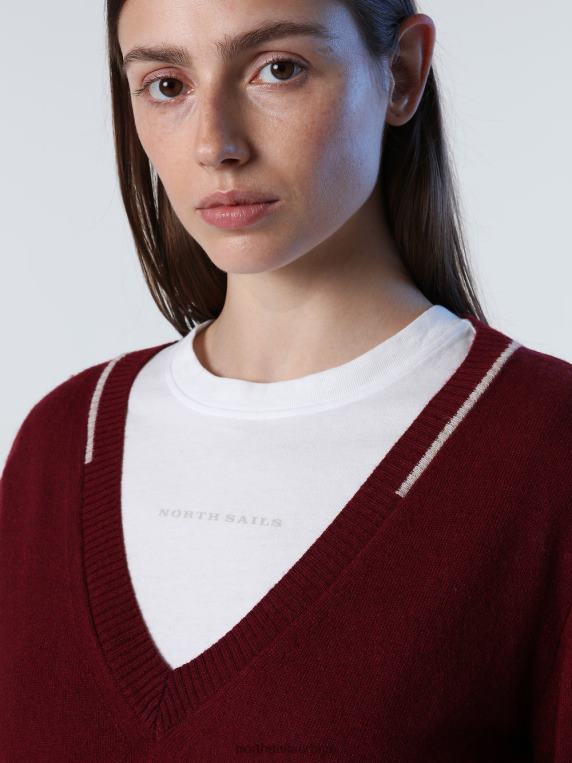 џемпер с в-изрезом комбинација 2 одећу Жене PDV4J1396 North Sails