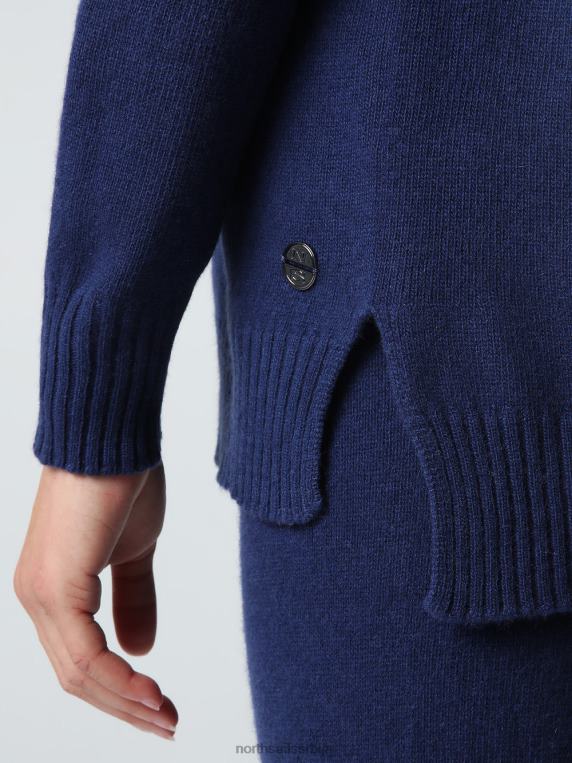 џемпер од мешавине кашмира Морнарско плаво одећу Жене PDV4J1370 North Sails