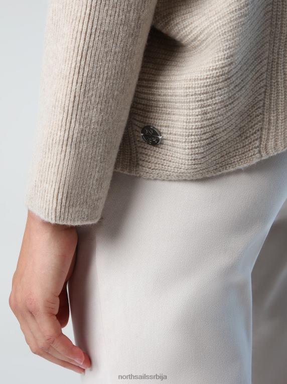 џемпер са подвијеним вратом плавац одећу Жене PDV4J1394 North Sails