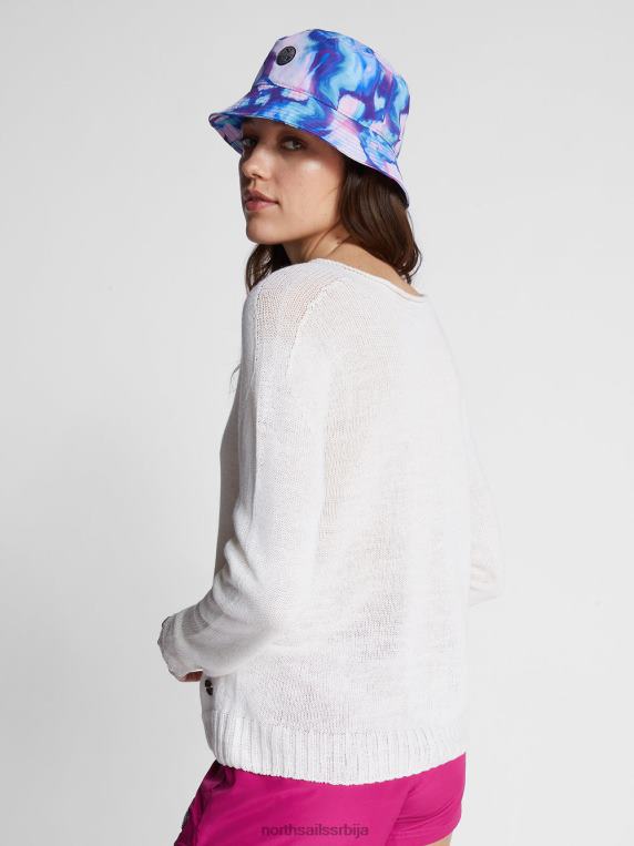 џемпер са великим изрезом бео одећу Жене PDV4J1453 North Sails