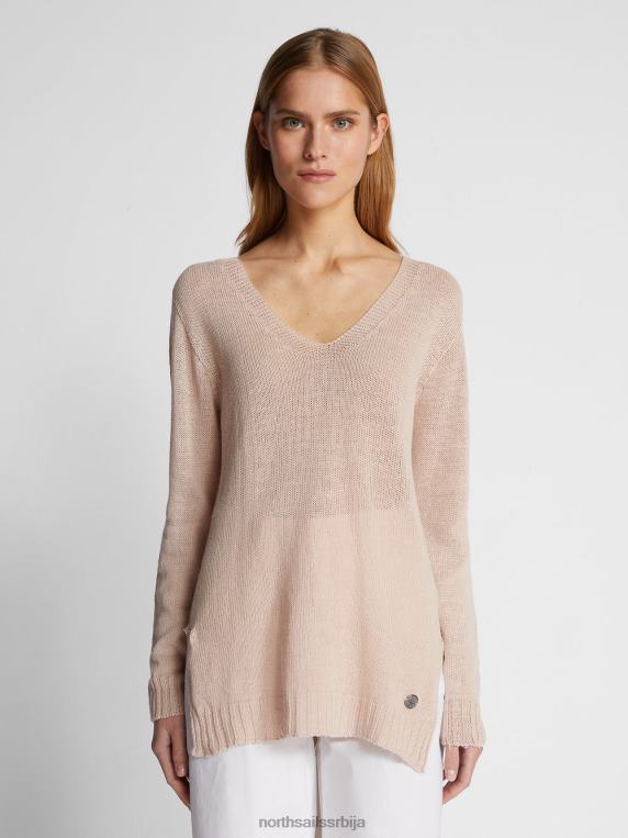 џемпер с в-изрезом воодросе одећу Жене PDV4J1462 North Sails