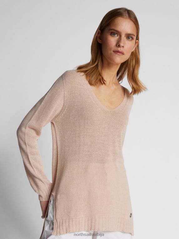 џемпер с в-изрезом воодросе одећу Жене PDV4J1462 North Sails