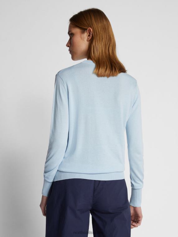памук и алое џемпер хладно плаво одећу Жене PDV4J1521 North Sails