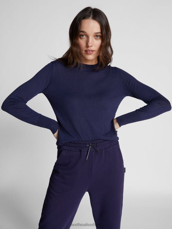 памук и алое џемпер поноћно плава одећу Жене PDV4J1522 North Sails