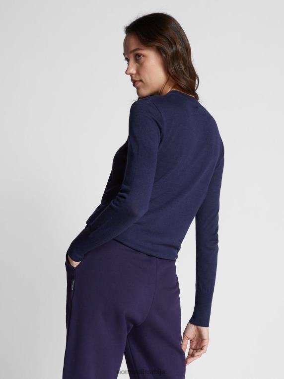 памук и алое џемпер поноћно плава одећу Жене PDV4J1522 North Sails