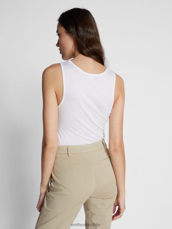 мајица без рукава од памука и бамбуса бео одећу Жене PDV4J1480 North Sails