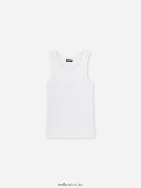 мајица без рукава од памука и бамбуса бео одећу Жене PDV4J1480 North Sails