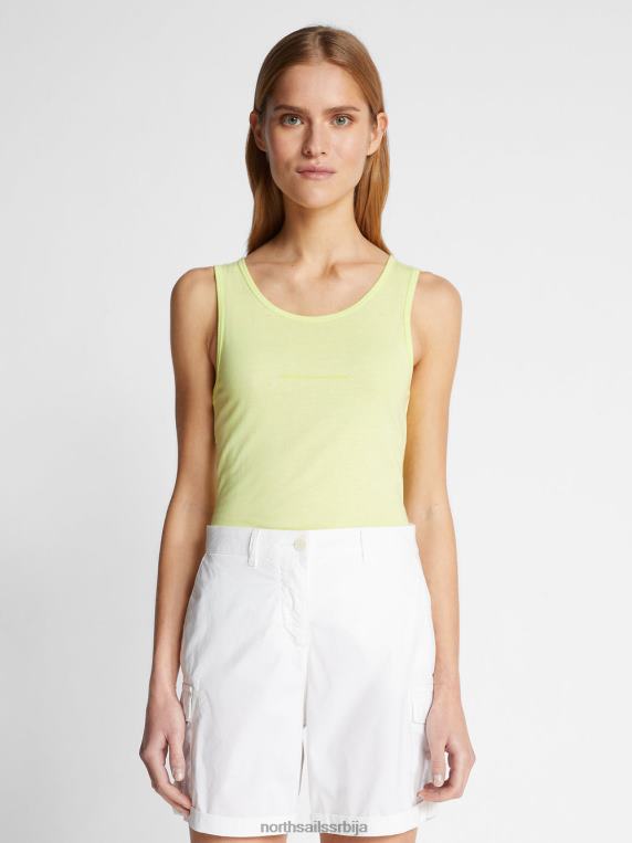 мајица без рукава од памука и бамбуса лагани сумпор одећу Жене PDV4J1481 North Sails