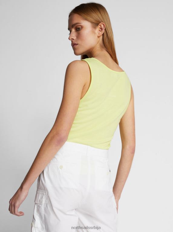 мајица без рукава од памука и бамбуса лагани сумпор одећу Жене PDV4J1481 North Sails