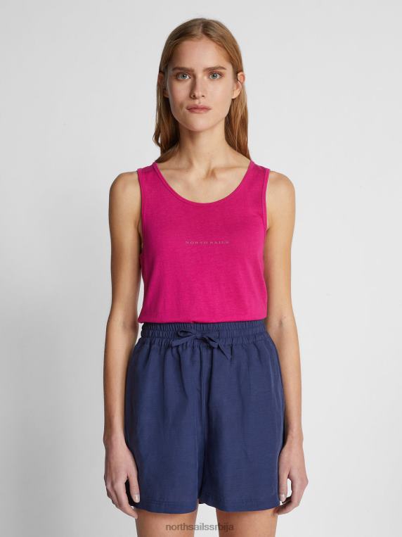 мајица без рукава од памука и бамбуса орхидеја одећу Жене PDV4J1482 North Sails