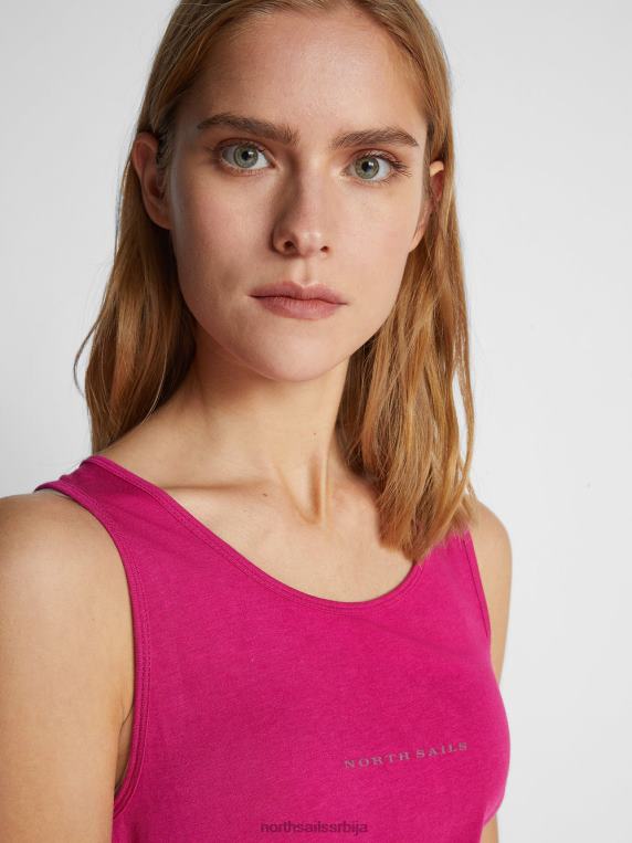мајица без рукава од памука и бамбуса орхидеја одећу Жене PDV4J1482 North Sails