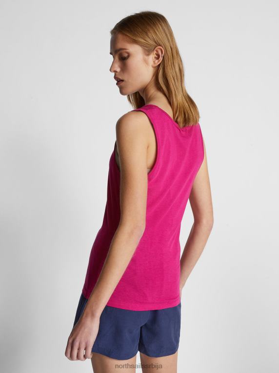 мајица без рукава од памука и бамбуса орхидеја одећу Жене PDV4J1482 North Sails