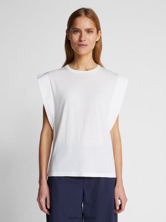 врх од памука и бамбуса бео одећу Жене PDV4J1485 North Sails