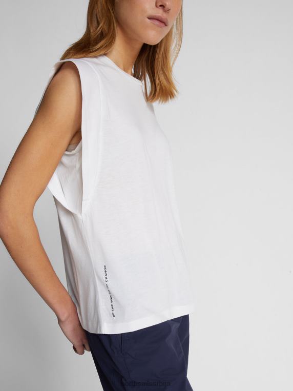 врх од памука и бамбуса бео одећу Жене PDV4J1485 North Sails