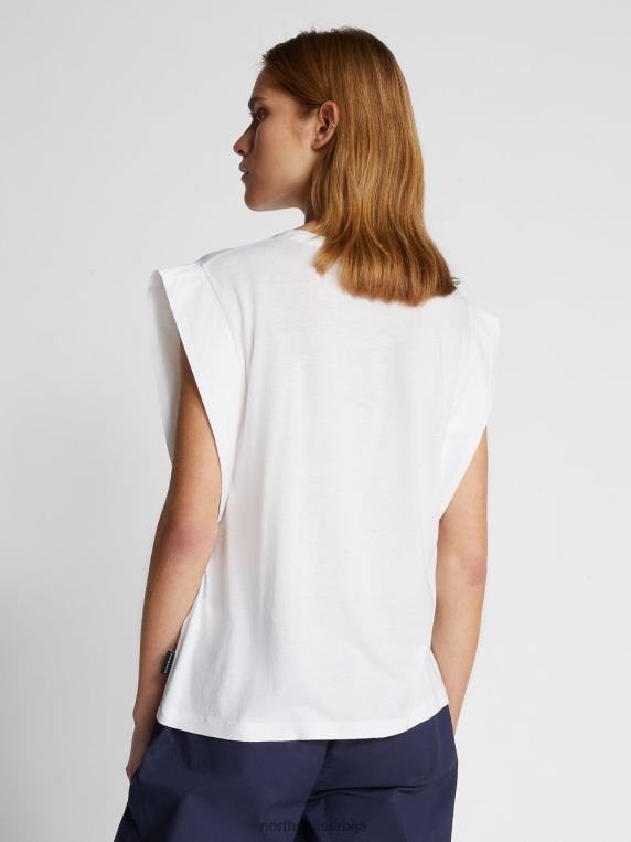 врх од памука и бамбуса бео одећу Жене PDV4J1485 North Sails