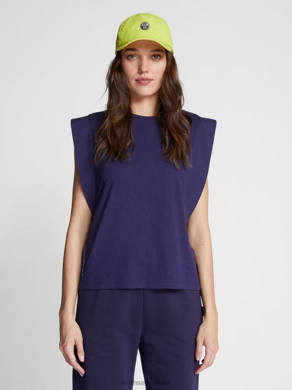 врх од памука и бамбуса поноћно плава одећу Жене PDV4J1486 North Sails