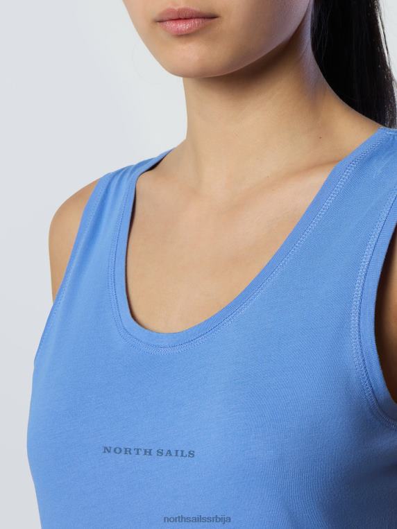 топ од бамбуса различка плава одећу Жене PDV4J564 North Sails