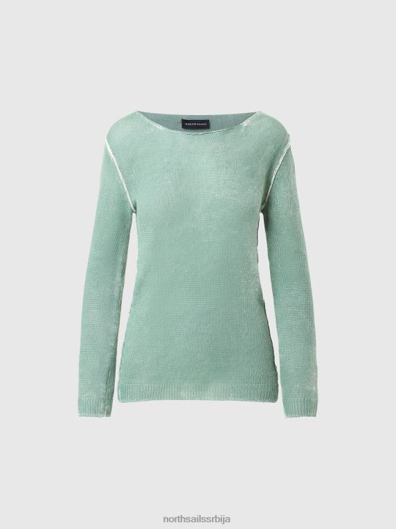 ланени горњи део са овратником гранит зелена одећу Жене PDV4J570 North Sails