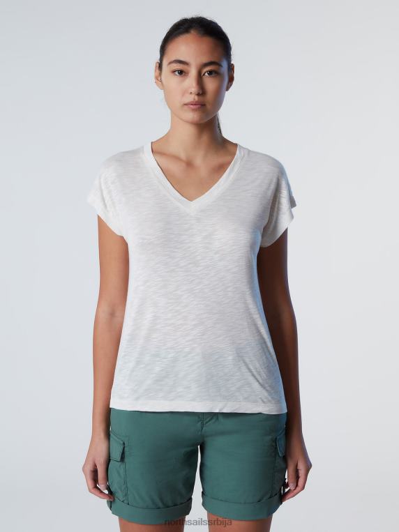 горњи део са в-изрезом крема од бадема одећу Жене PDV4J571 North Sails