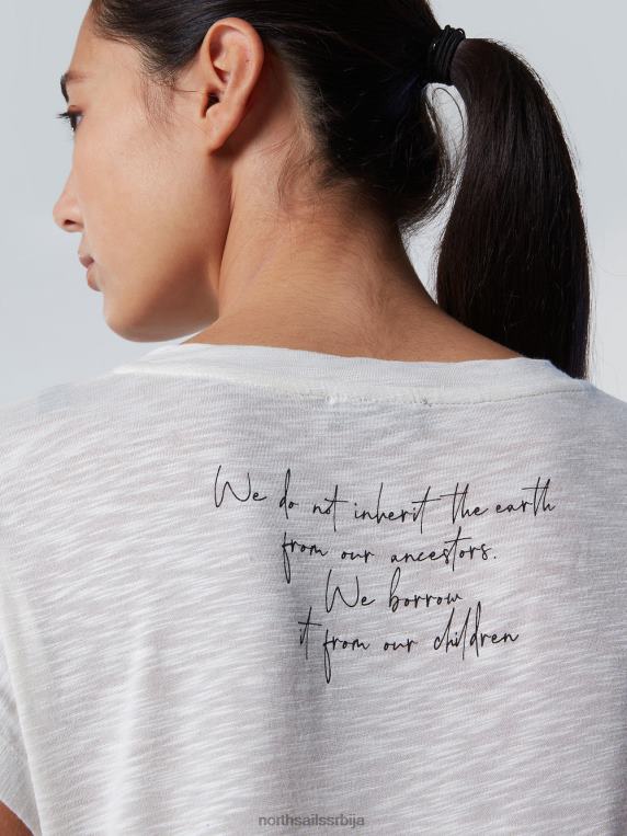 горњи део са в-изрезом крема од бадема одећу Жене PDV4J571 North Sails