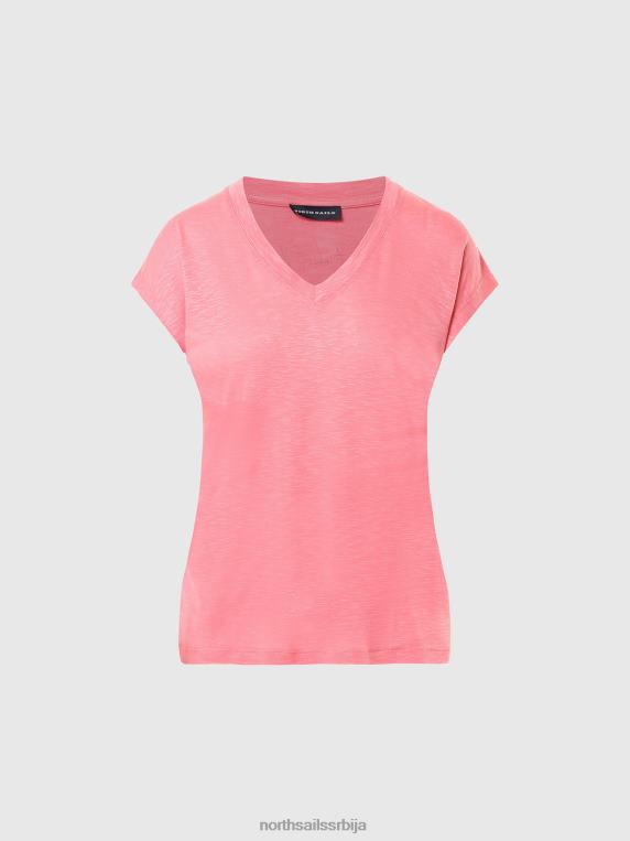 горњи део са в-изрезом чајна ружа одећу Жене PDV4J572 North Sails